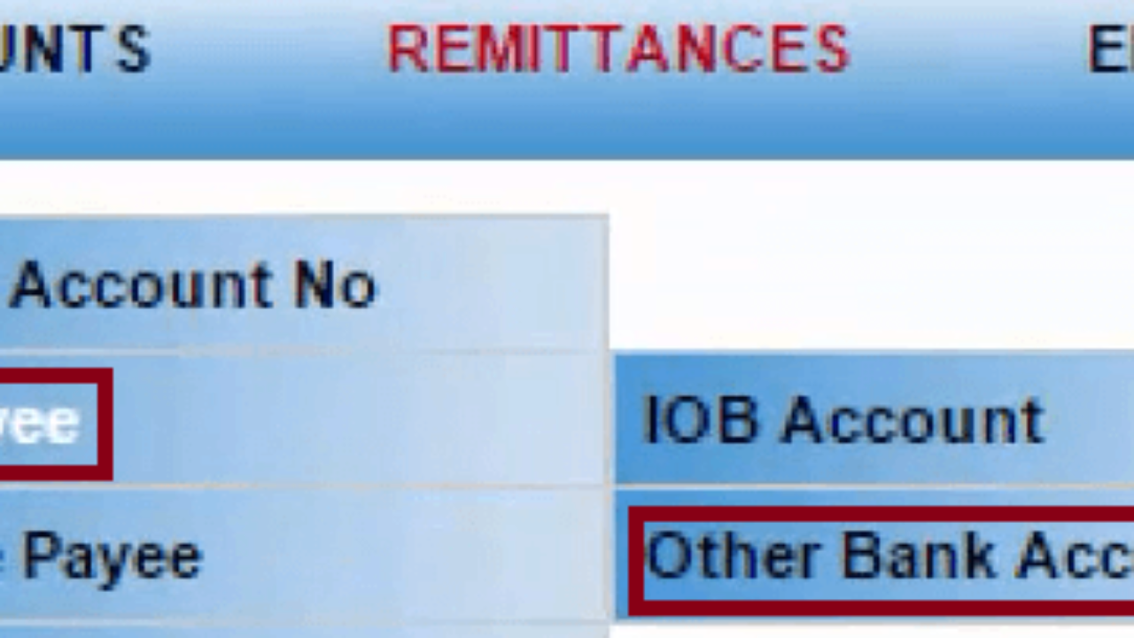 How To Add Beneficiary Payee In Iob Net Banking
