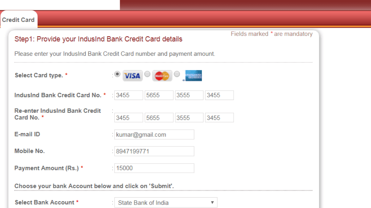 3 Ways To Pay Your Indusind Credit Card Bill Online
