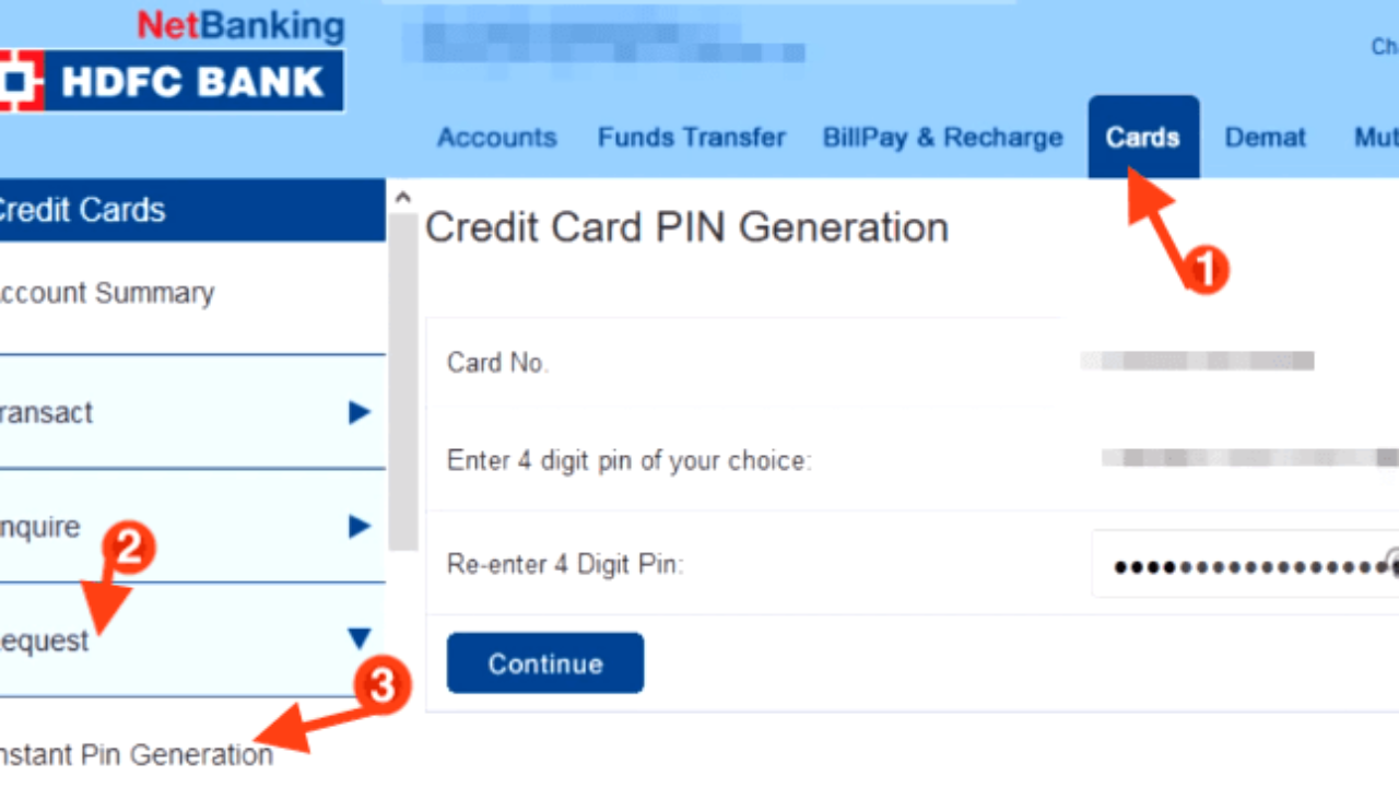 Preferential treatment Abuse Can be ignored How to Generate HDFC Credit Card PIN Online