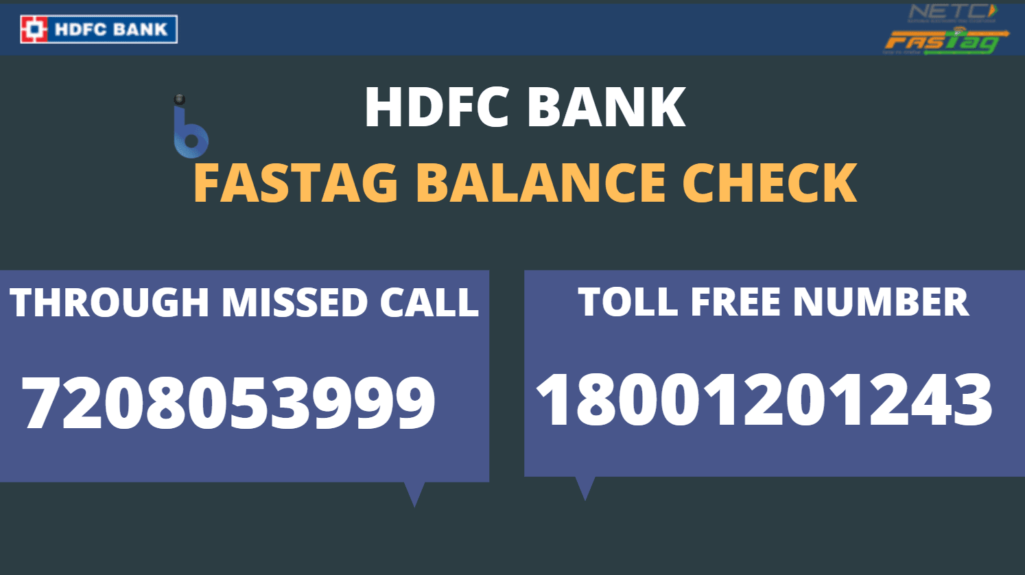 6 Ways to Check HDFC Bank Fastag Balance Online