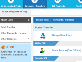other bank transfer online sbi