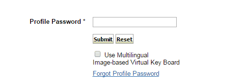 forgot profile password sbi