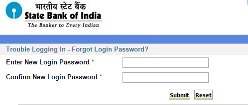 new login password sbi