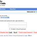 sbi online login page