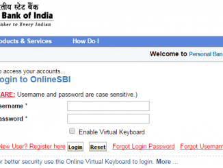 sbi online login page