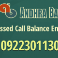 andhra bank balance check online