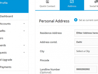 change sbi card address