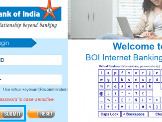 bank of india net banking login