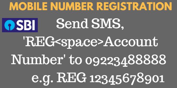 mobile number registration in sbi for balance enquiry