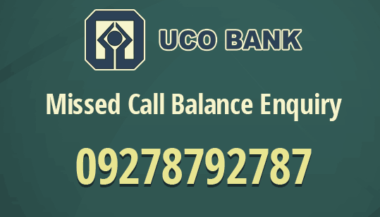 uco bank balance enquiry number