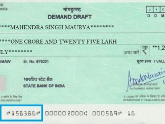 dd number in demand draft of sbi