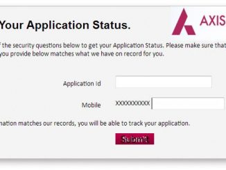 check axis bank credit card application status
