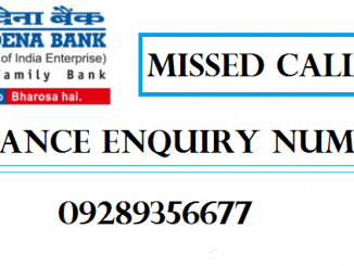 dena bank balance enquiry number