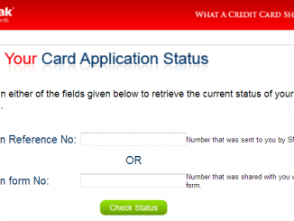 check kotak credit card application status