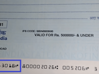 sbi cheque number