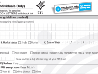 sbi kyc form