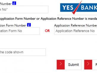 yes bank credit card status online