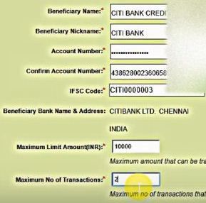 add beneficiary details obc