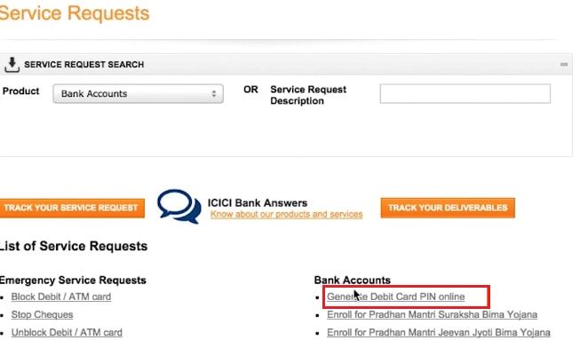 generate debit card pin online