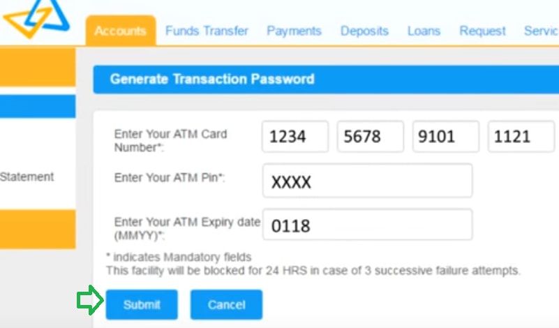 Canara Bank New Atm Debit Card Green Pin Generate And Activate