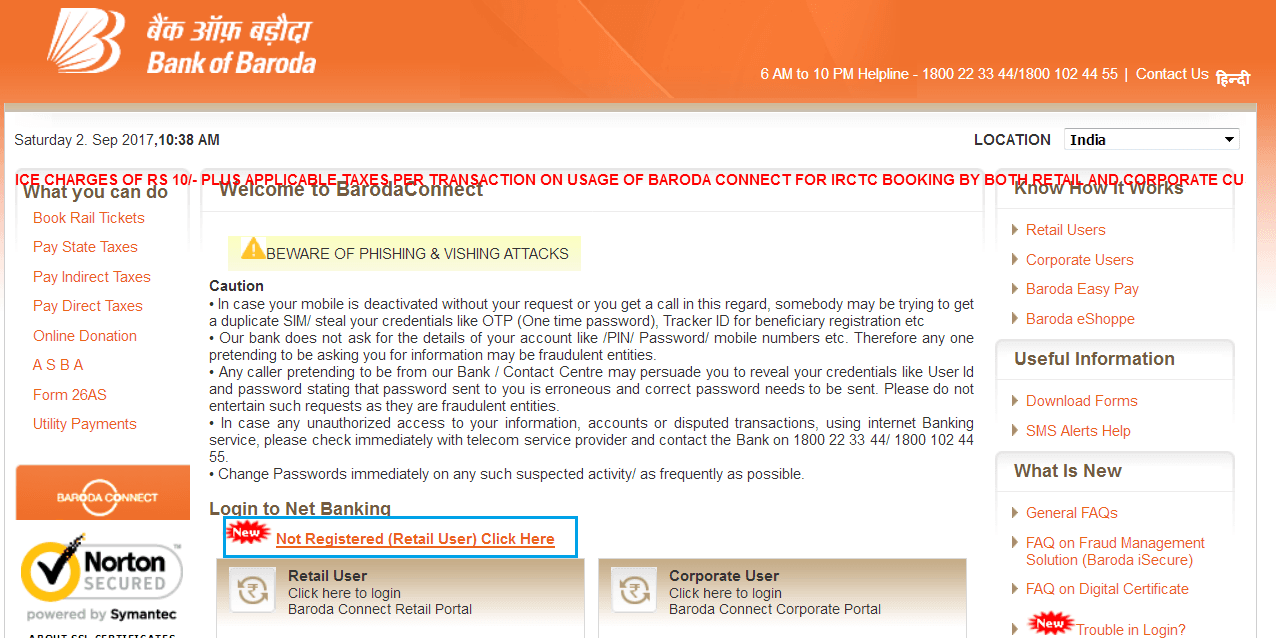 How To Register For Bank Of Baroda Net Banking Online