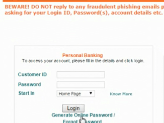 generate online password idbi