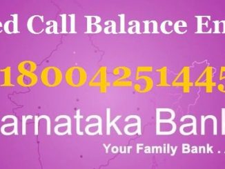 karnataka bank missed call balance enquiry