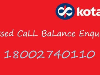 Kotak Mahindra bank missed call balance enquiry number