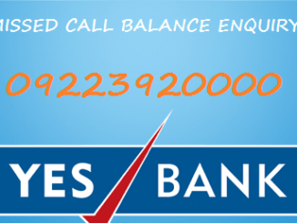 yes bank missed call balance enquiry number