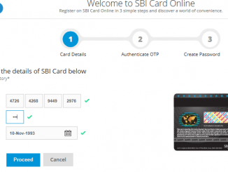 create sbi credit card account online