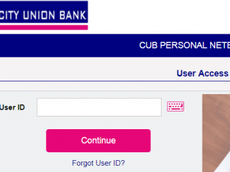 cub net banking login