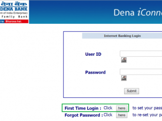 first time login dena net banking