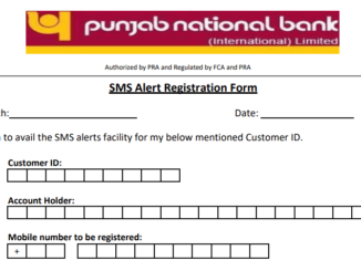 pnb mobile number registration form