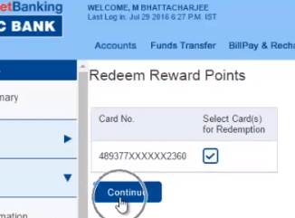 redeem rewards points hdfc