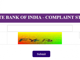 check sbi complaint status online