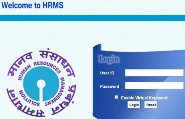 sbi hrms login page