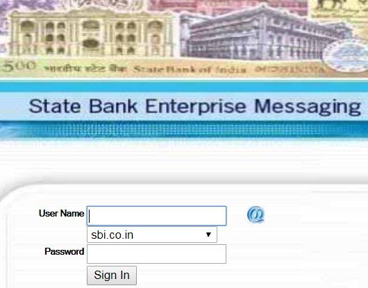 sbi ems login page