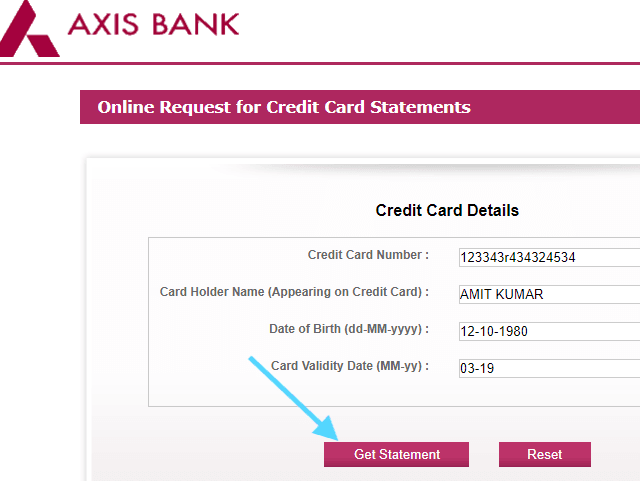 How To Download Axis Bank Credit Card Statement Online