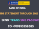 bank of india mini statement sms number
