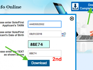 download completed application sbi