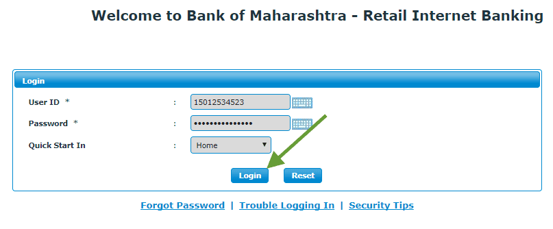 bank of Maharashtra net banking login