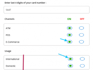 enable international usage in debit card via sbi quick