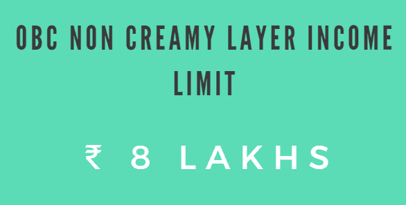 obc non creamy layer income limit