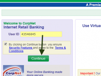 user id enter corporation bank net banking