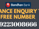 Bandhan Bank Missed Call Balance Enquiry Toll Free Number
