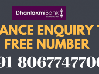 Dhanalakshmi bank missed call balance Enquiry number