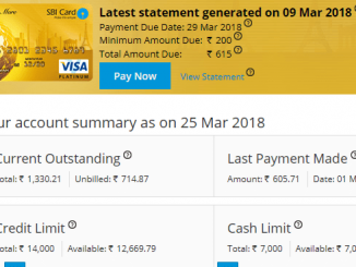 check sbi credit card balance