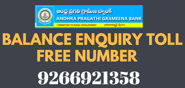 Andhra Pragathi Grameena Bank Balance Enquiry Toll Free Number