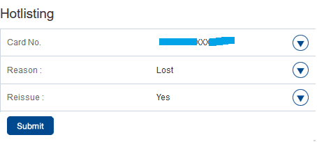 credit card block hdfc reason provide sure select