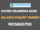 Kaveri Grameena Bank Balance Enquiry Number